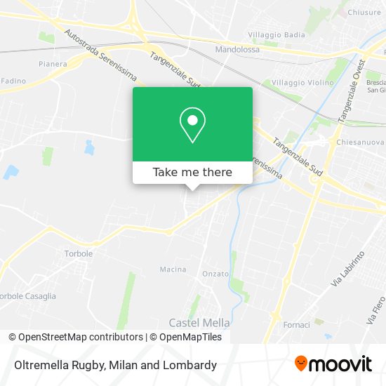 Oltremella Rugby map
