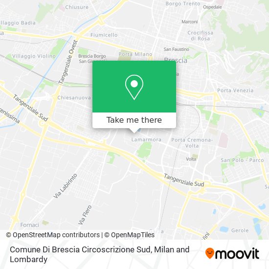 Comune Di Brescia Circoscrizione Sud map