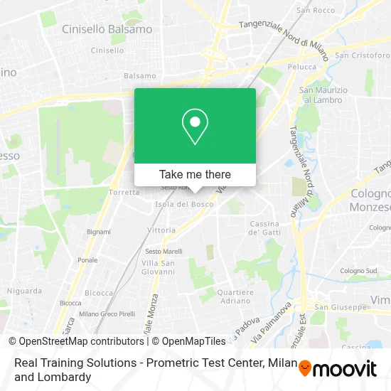 Real Training Solutions - Prometric Test Center map
