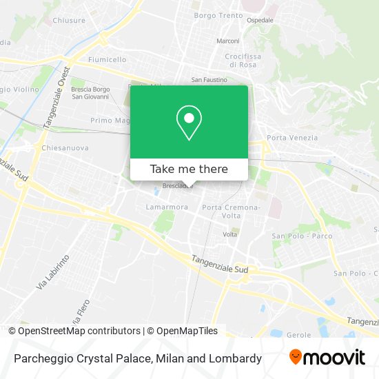 Parcheggio Crystal Palace map