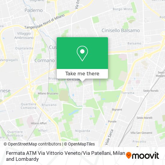 Fermata ATM Via Vittorio Veneto / Via Patellani map