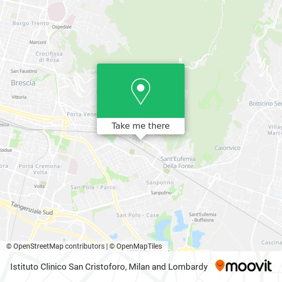 Istituto Clinico San Cristoforo map