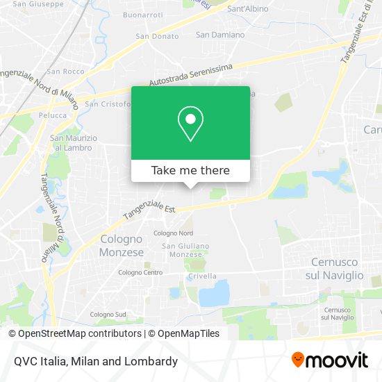 QVC Italia map