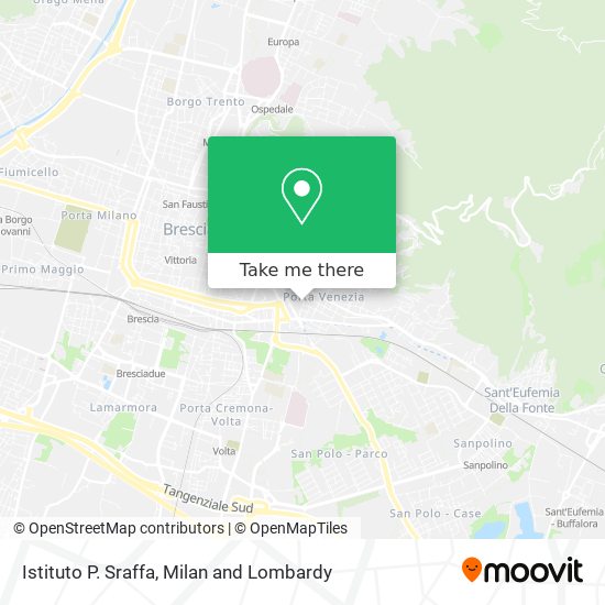 Istituto P. Sraffa map