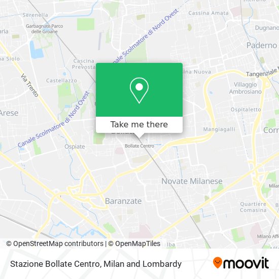 Stazione Bollate Centro map