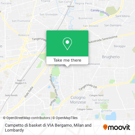 Campetto di basket di VIA Bergamo map