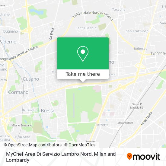 MyChef Area Di Servizio Lambro Nord map