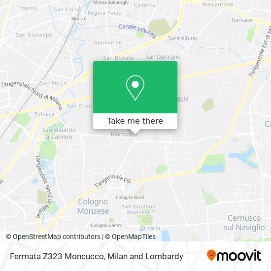 Fermata Z323 Moncucco map