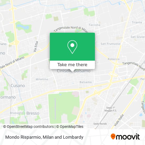 Mondo Risparmio map