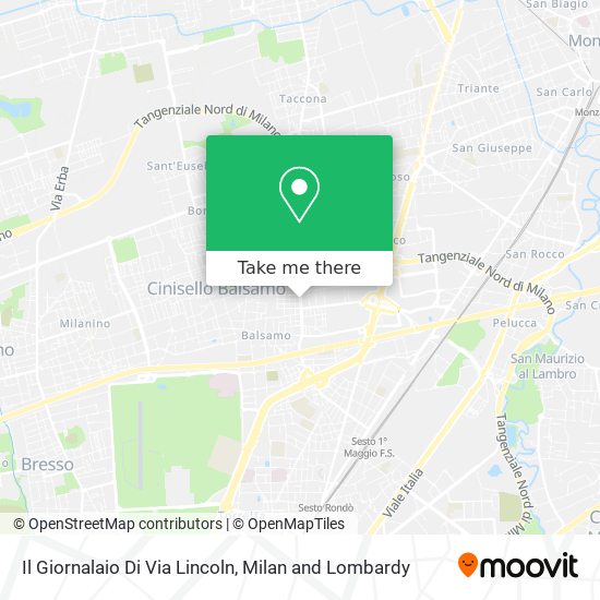 Il Giornalaio Di Via Lincoln map