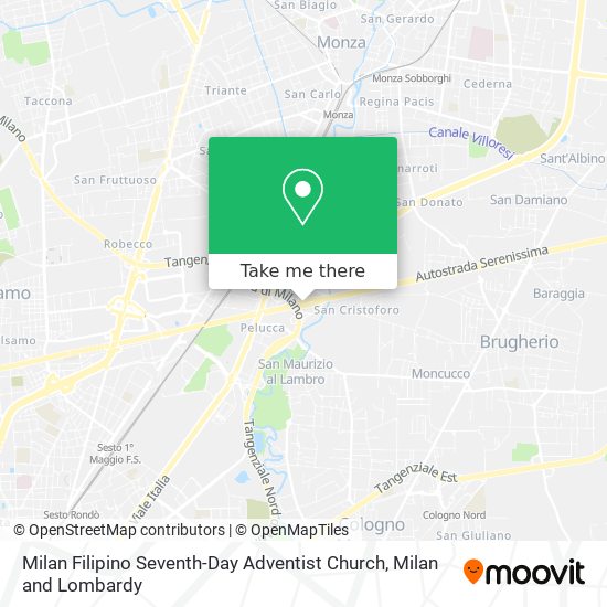 Milan Filipino Seventh-Day Adventist Church map