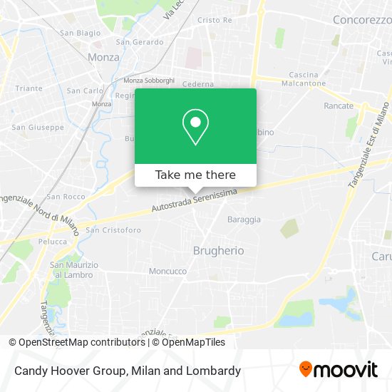 Candy Hoover Group map