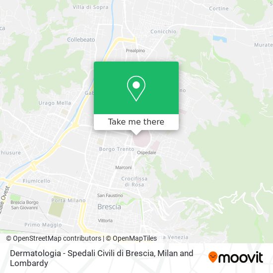 Dermatologia - Spedali Civili di Brescia map