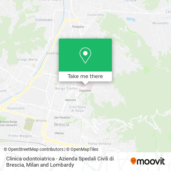 Clinica odontoiatrica - Azienda Spedali Civili di Brescia map