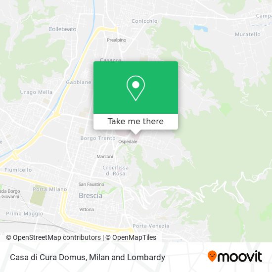 Casa di Cura Domus map