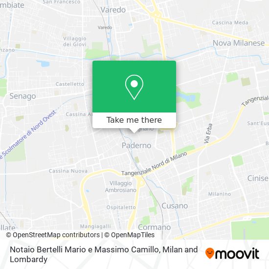 Notaio Bertelli Mario e Massimo Camillo map