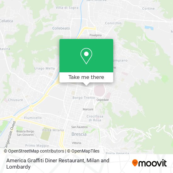 America Graffiti Diner Restaurant map