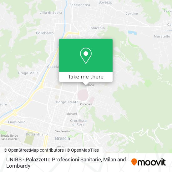 UNIBS - Palazzetto Professioni Sanitarie map