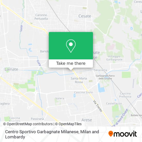 Centro Sportivo Garbagnate Milanese map