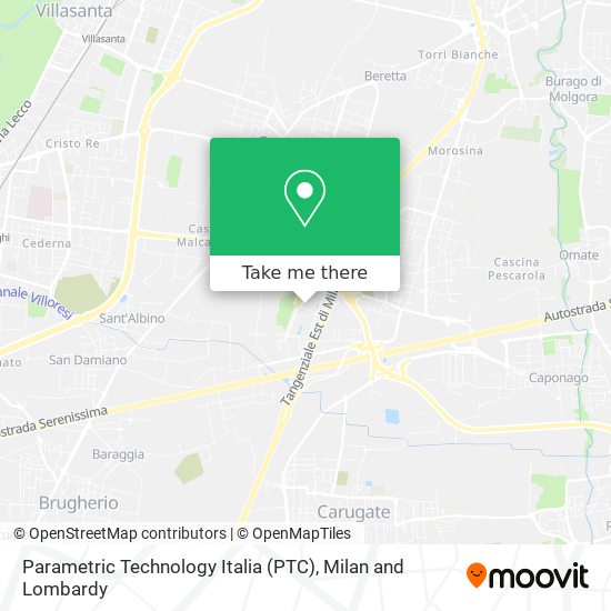 Parametric Technology Italia (PTC) map