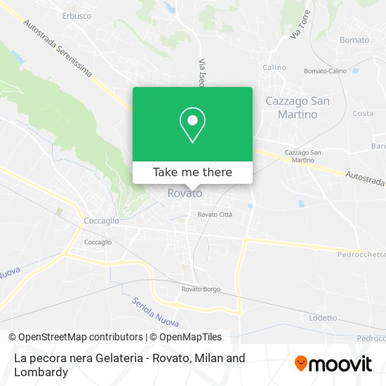 La pecora nera Gelateria - Rovato map