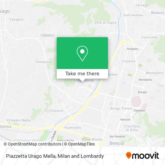 Piazzetta Urago Mella map