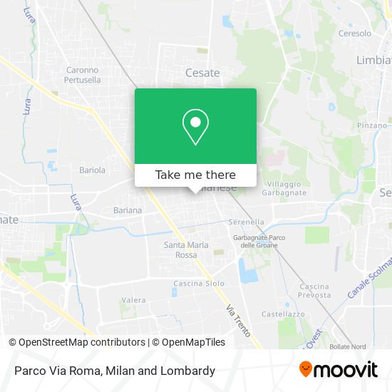 Parco Via Roma map