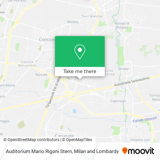 Auditorium Mario Rigoni Stern map