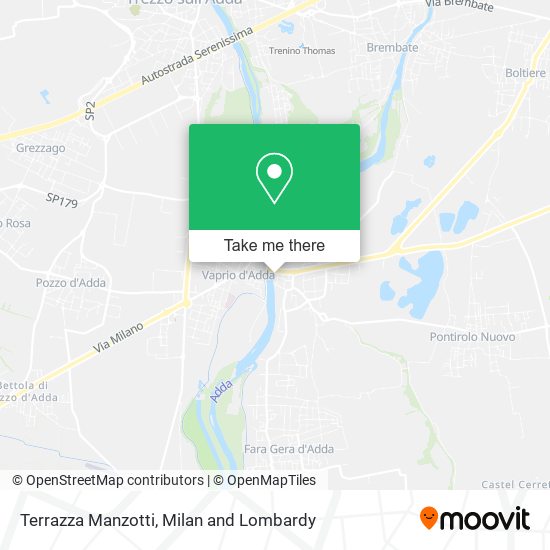Terrazza Manzotti map