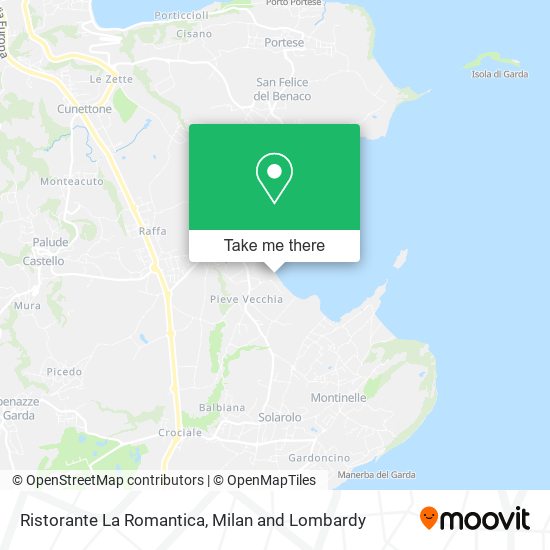 Ristorante La Romantica map