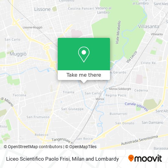 Liceo Scientifico Paolo Frisi map