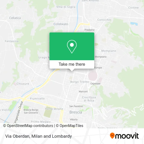 Via Oberdan map