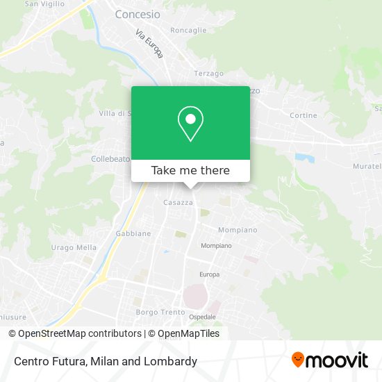 Centro Futura map