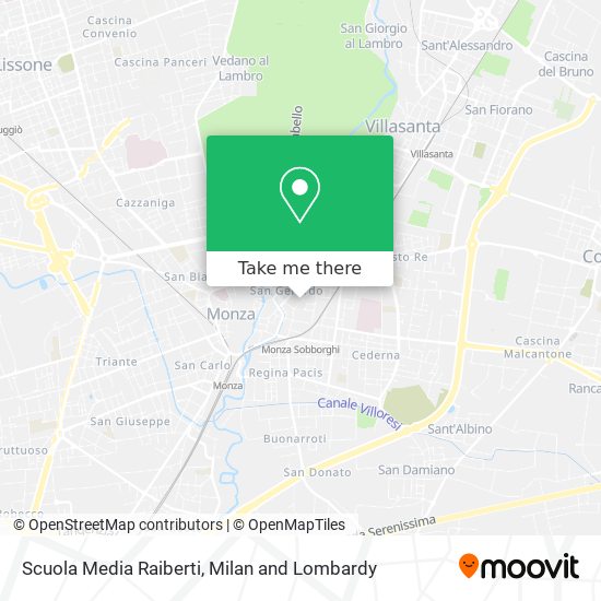 Scuola Media Raiberti map