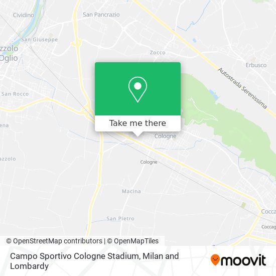 Campo Sportivo Cologne Stadium map