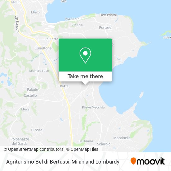 Agriturismo Bel di Bertussi map