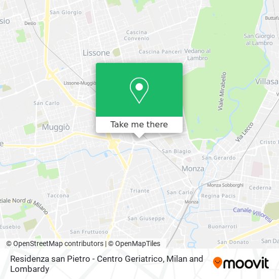 Residenza san Pietro - Centro Geriatrico map