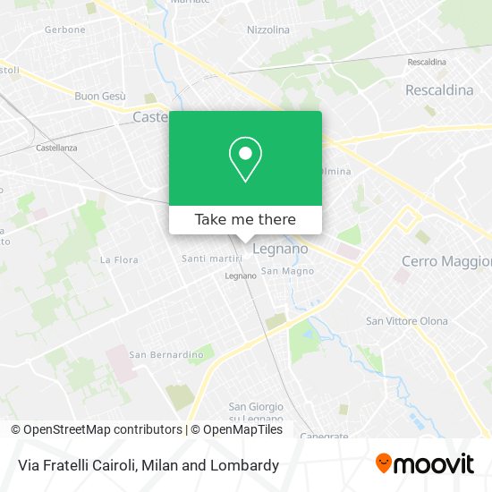 Via Fratelli Cairoli map