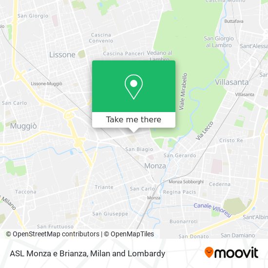 ASL Monza e Brianza map