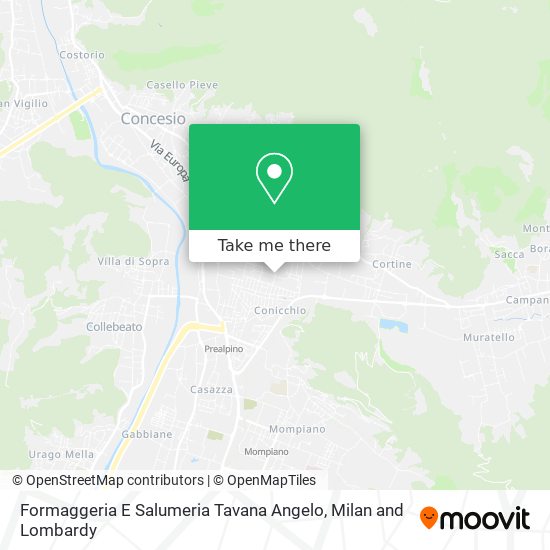 Formaggeria E Salumeria Tavana Angelo map