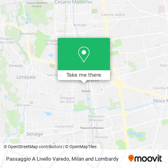 Passaggio A Livello Varedo map
