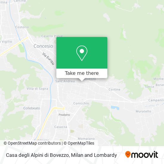 Casa degli Alpini di Bovezzo map