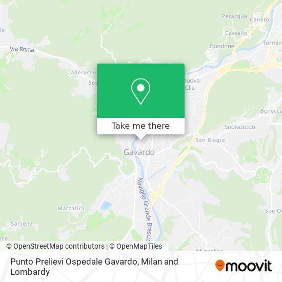 Punto Prelievi Ospedale Gavardo map
