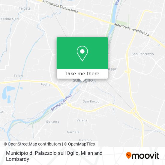 Municipio di Palazzolo sull'Oglio map