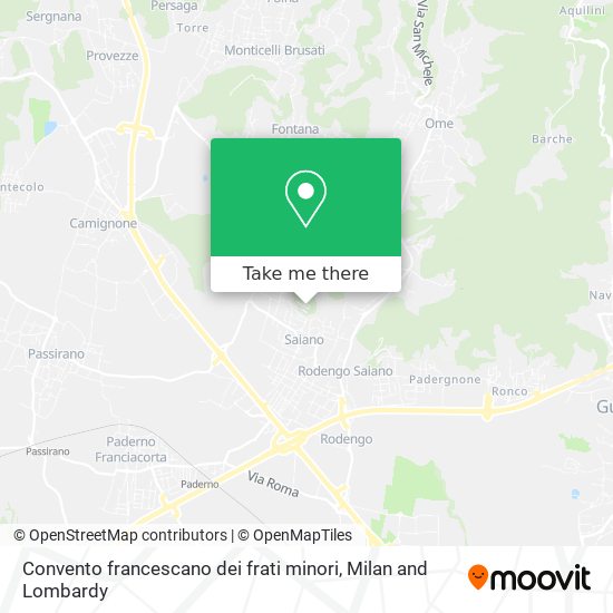 Convento francescano dei frati minori map