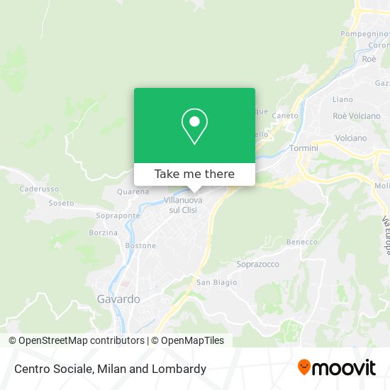 Centro Sociale map