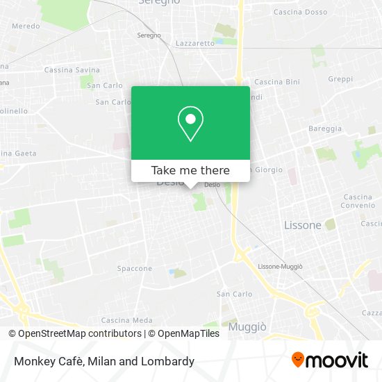 Monkey Cafè map