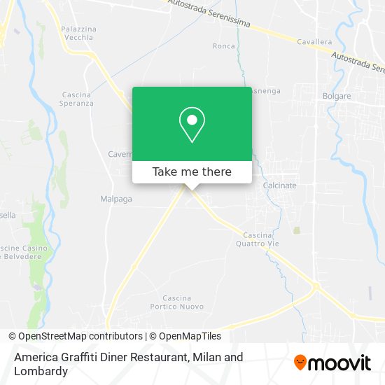 America Graffiti Diner Restaurant map