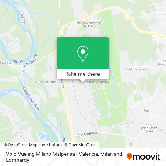 Volo Vueling Milano Malpensa - Valencia map