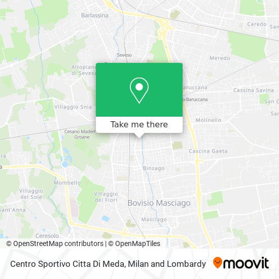 Centro Sportivo Citta Di Meda map
